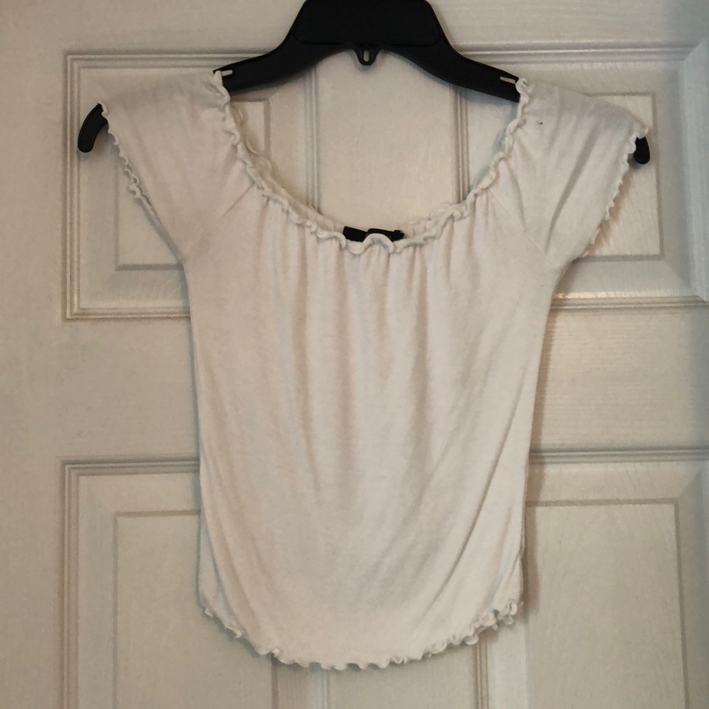 Off the shoulder crop top